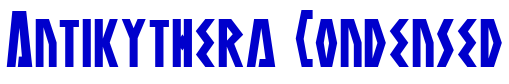 Antikythera Condensed Schriftart